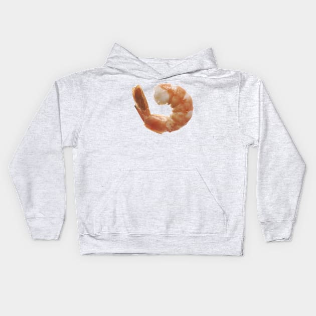 Cooked Shrimp Kids Hoodie by Bravuramedia